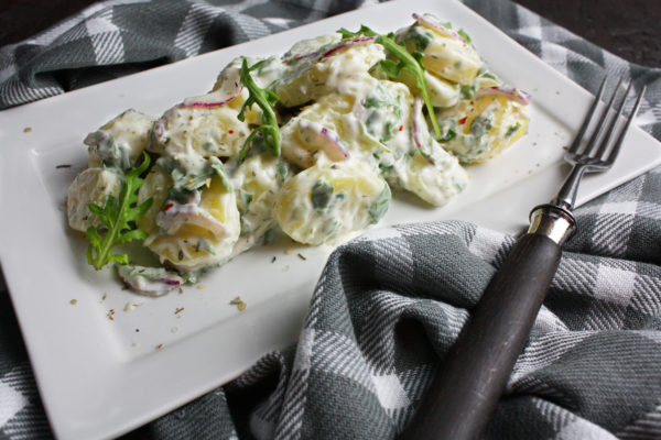 Kartoffelsalat mit Rucola und Joghurt - Toastenstein.com