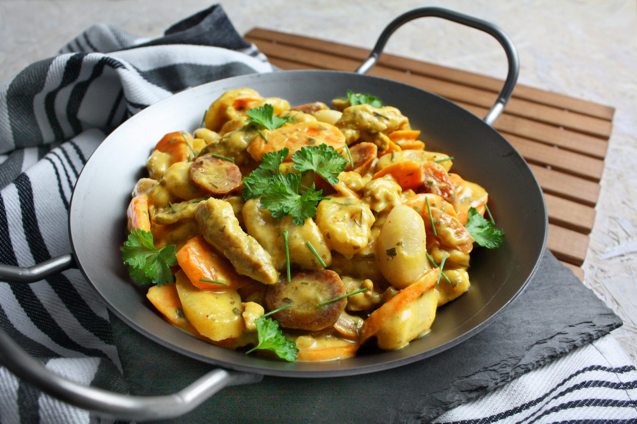 Herzhafte Gnocchi-Pfanne Mit Bunten Möhren - Toastenstein.com