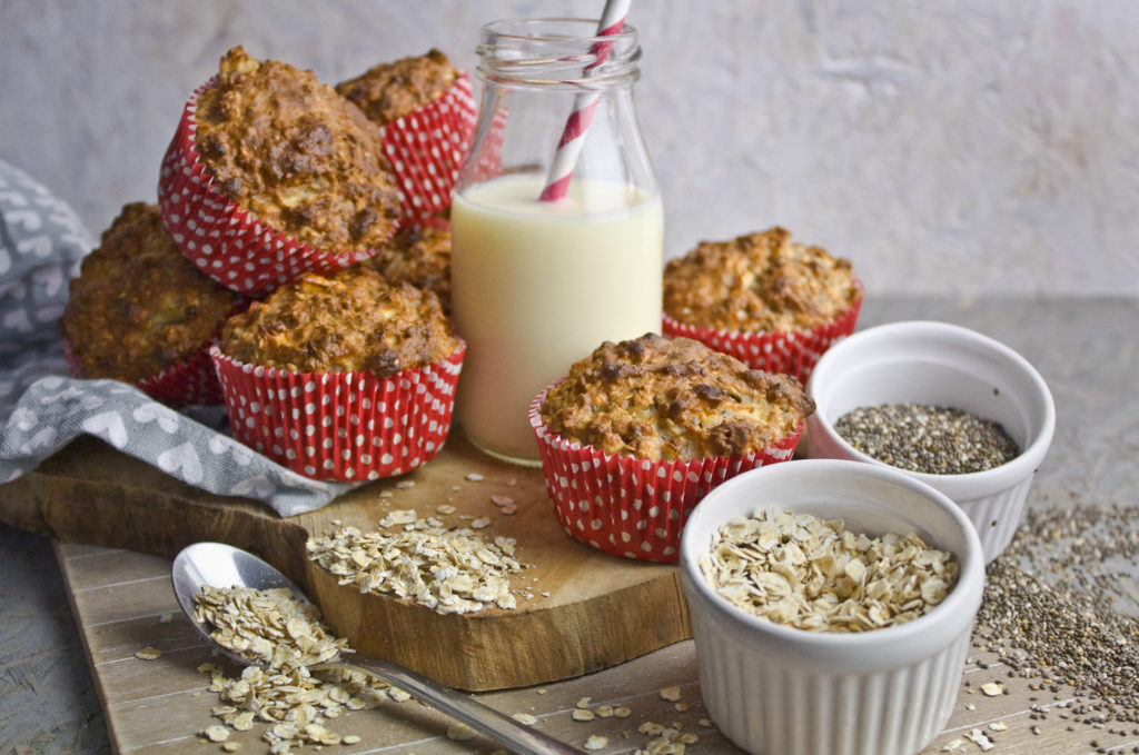 Frühstücks-Muffins mit Apfel und Banane | Toastenstein