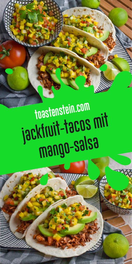 Jackfruit-Tacos mit fruchtiger Mango-Salsa | Toastenstein