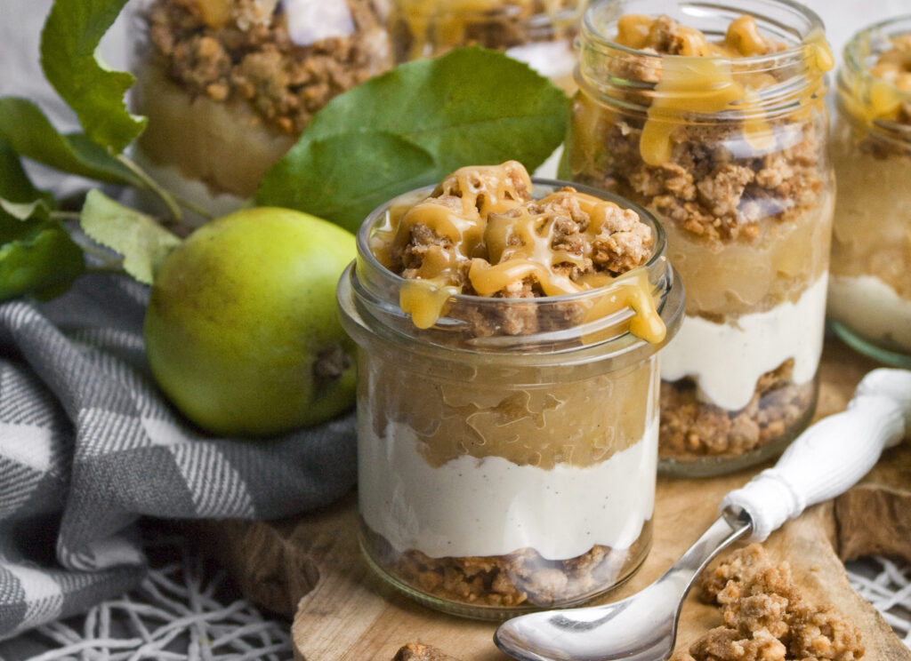 Schneller Apfel-Käsekuchen im Glas - Toastenstein.com