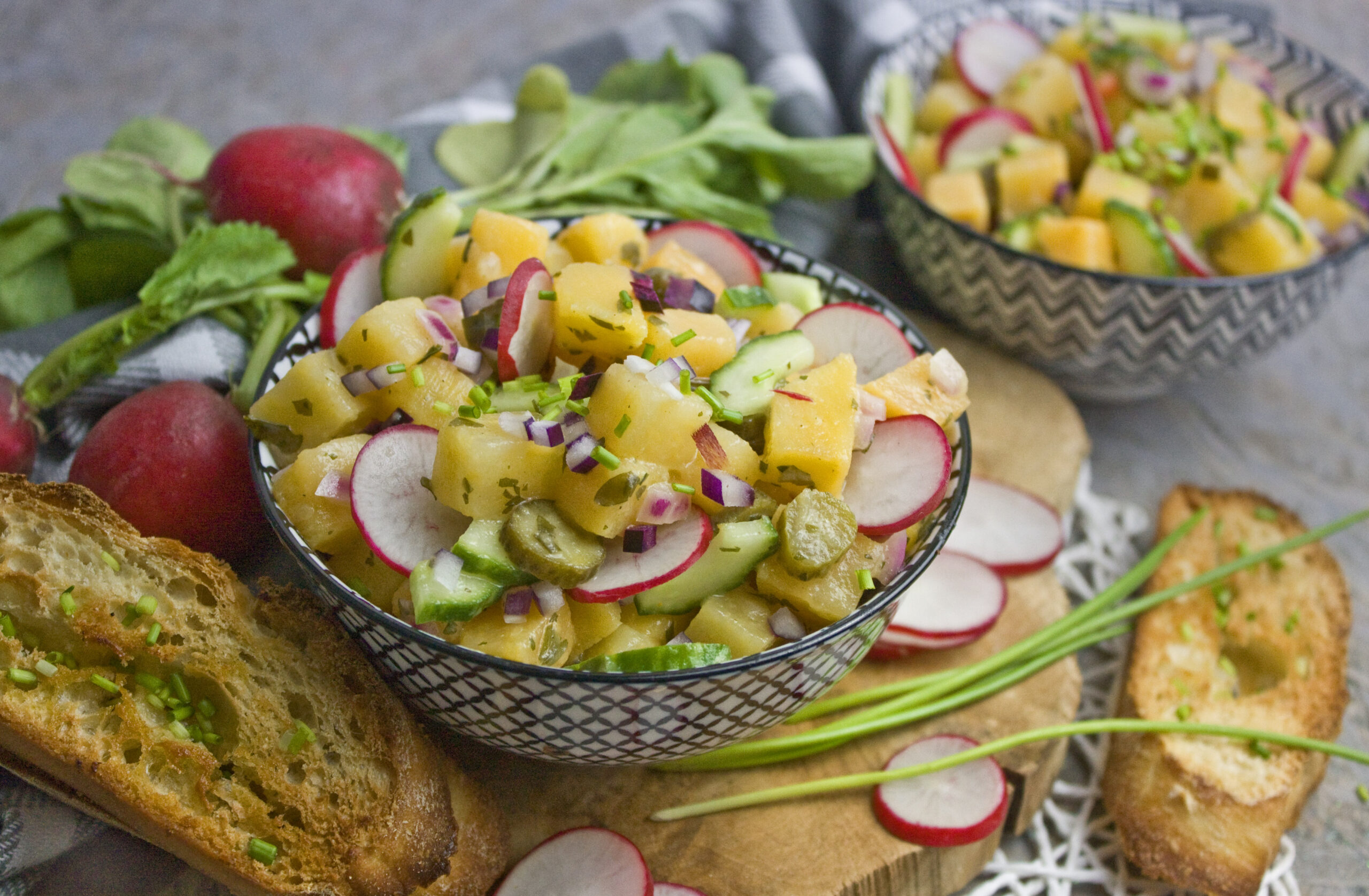 Steckrüben-Salat mit Radieschen - Toastenstein.com