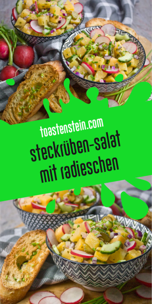 Steckrüben-Salat mit Radieschen | Toastenstein
