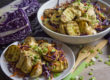 Kartoffel-Rotkohl-Salat mit Masala-Joghurt-Dressing