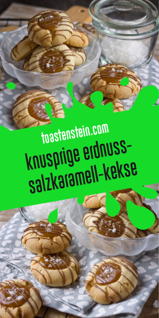 Knusprige Erdnuss-Salzkaramell-Kekse | Toastenstein