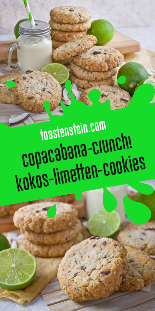 Copacabana-Crunch - Kokos-Limetten-Cookies | Toastenstein