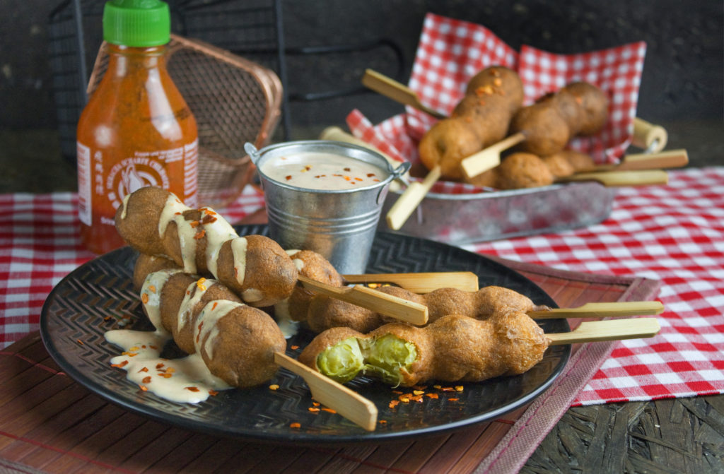 Frittierter Rosenkohl am Spieß | Toastenstein