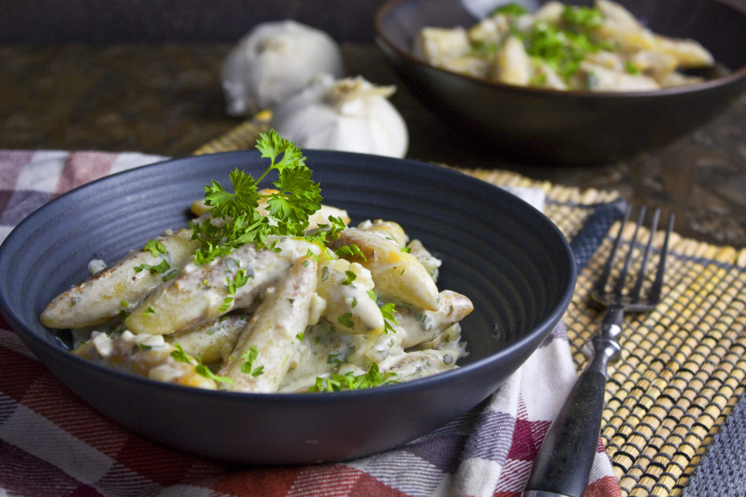 Schnupfnudeln In Knoblauch Petersilien Sauce Toastenstein Com