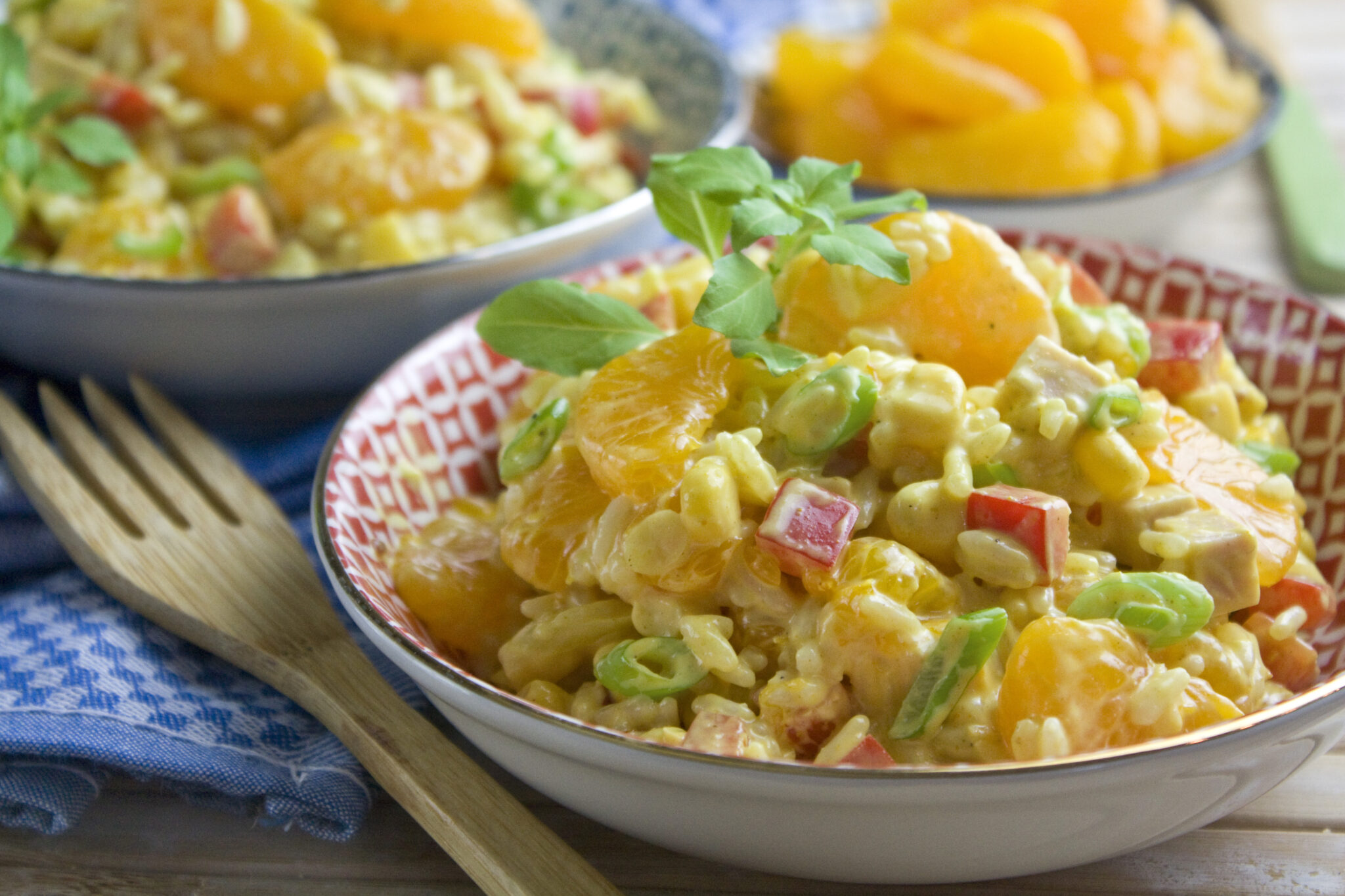 Mandarinen-Reis-Salat mit Curry - Toastenstein.com